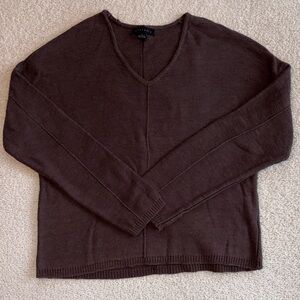 Sanctuary Chocolate V-Neck Sweater